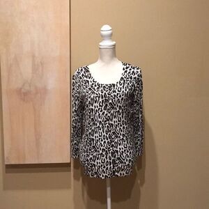 Black & White Animal Print Twinset